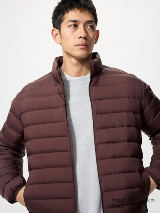 UNIQLO Ультралегкая пуховая куртка, бургунди