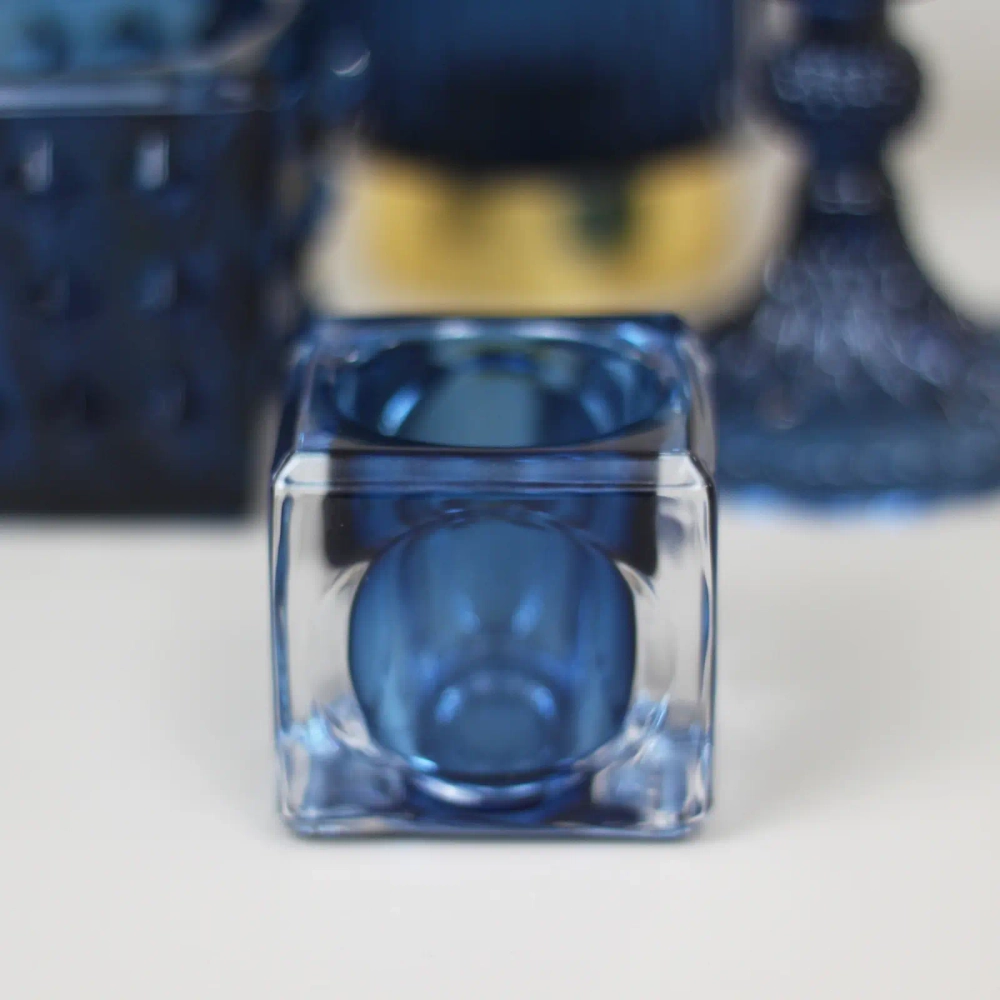 Подсвечник «ICE» 5*5 см, Синий