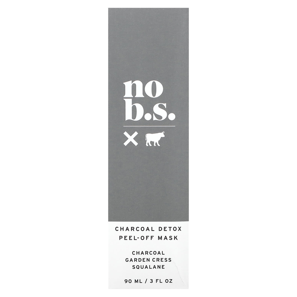 No BS Skincare, отшелушивающая маска для лица с древесным углем, детоксикация, 90 мл (3 жидк. унции)