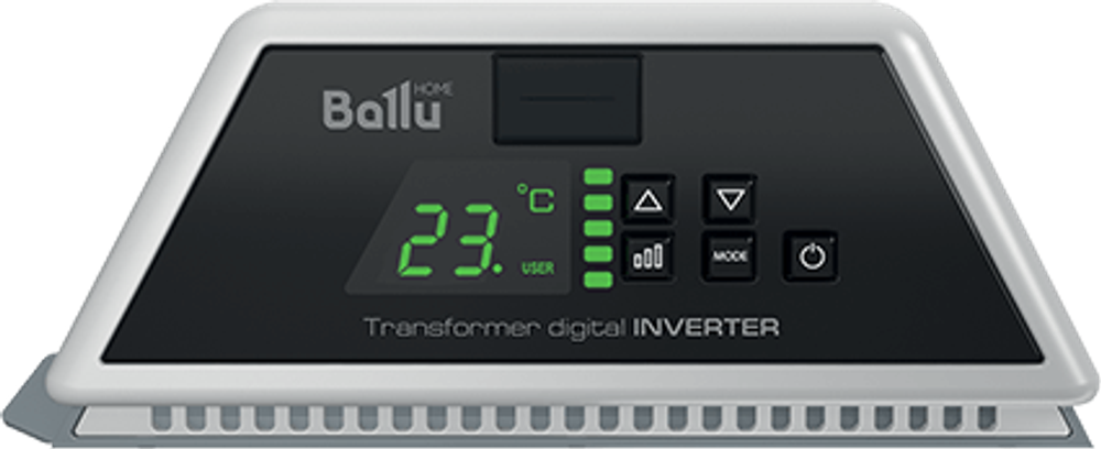 Конвектор обогреватель электрический Ballu Transformer с инверторным блоком управления BEC/EVU-2000-2.5I с шасси