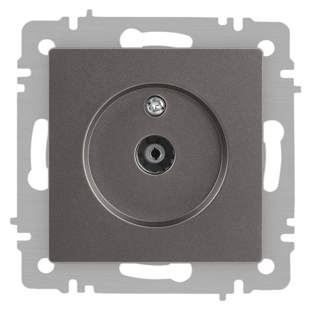 Розетка Intro Accent 6-301-09 TV одиночная, IP20, СУ, титан | Intro