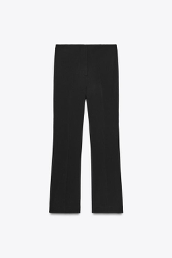 ZARA БРЮКИ MINI FLARE, ЧЕРНЫЙ