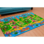 Коврик игровой детский односторонний Funkids Medium-10 (1990х1390х11 мм) Сине-зеленый
