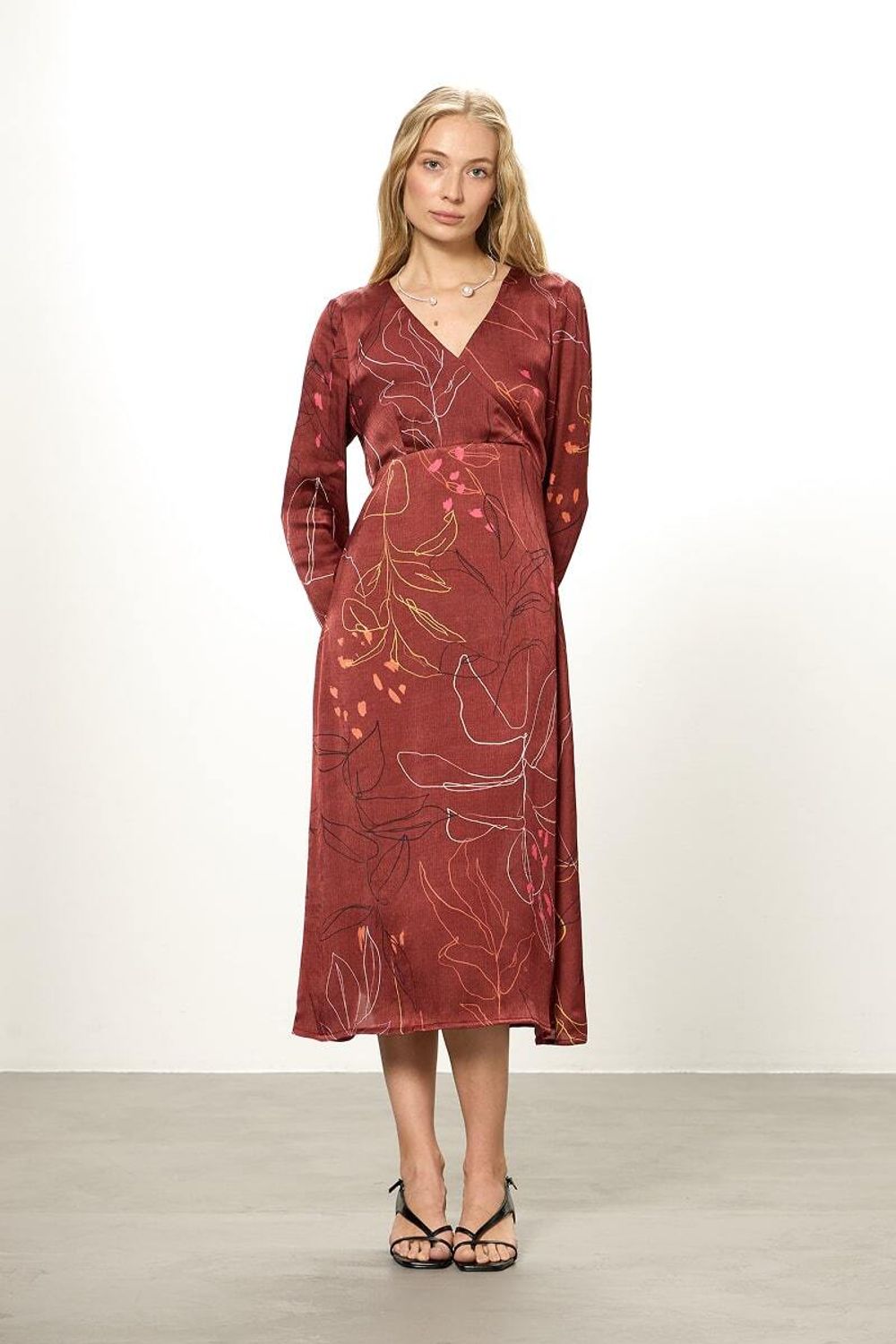 Платье Верона бордо (размеры 42,46)