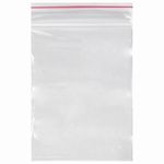 Пакеты с замком (гриппер), комплект 100 шт., 70х100 мм, ПВД, толщина 35 микрон, BRAUBERG, 606208