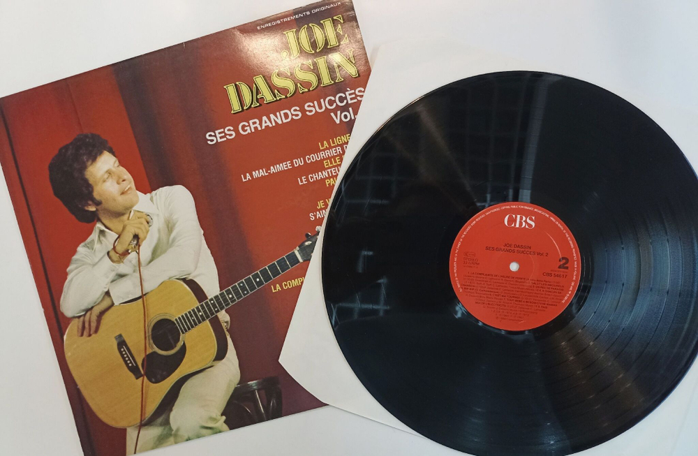 Винтажная виниловая пластинка LP Joe Dassin Ses Grands Succ s Vol. 2 (Holland 1984)