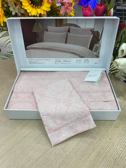 Постельное белье Gelin Home NIHAN евро розовый