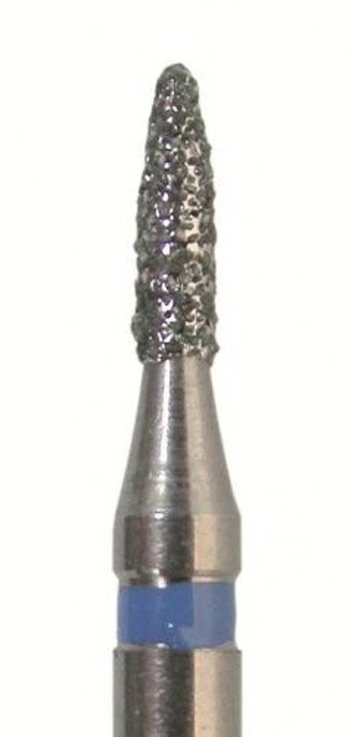 Бор алмазный 860 010 FG, синий, 1 шт. Форма: цилиндр с закругленным концом., JOTA, Швейцария