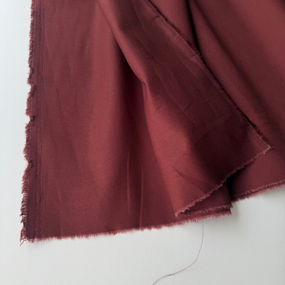 Джинса хлопковая (плотность 195 гр/м2) Красное дерево