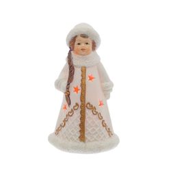 GAEM Фигурка декоративная "Снегурочка" с подсветкой, L7 W6 H12 см, 5в.