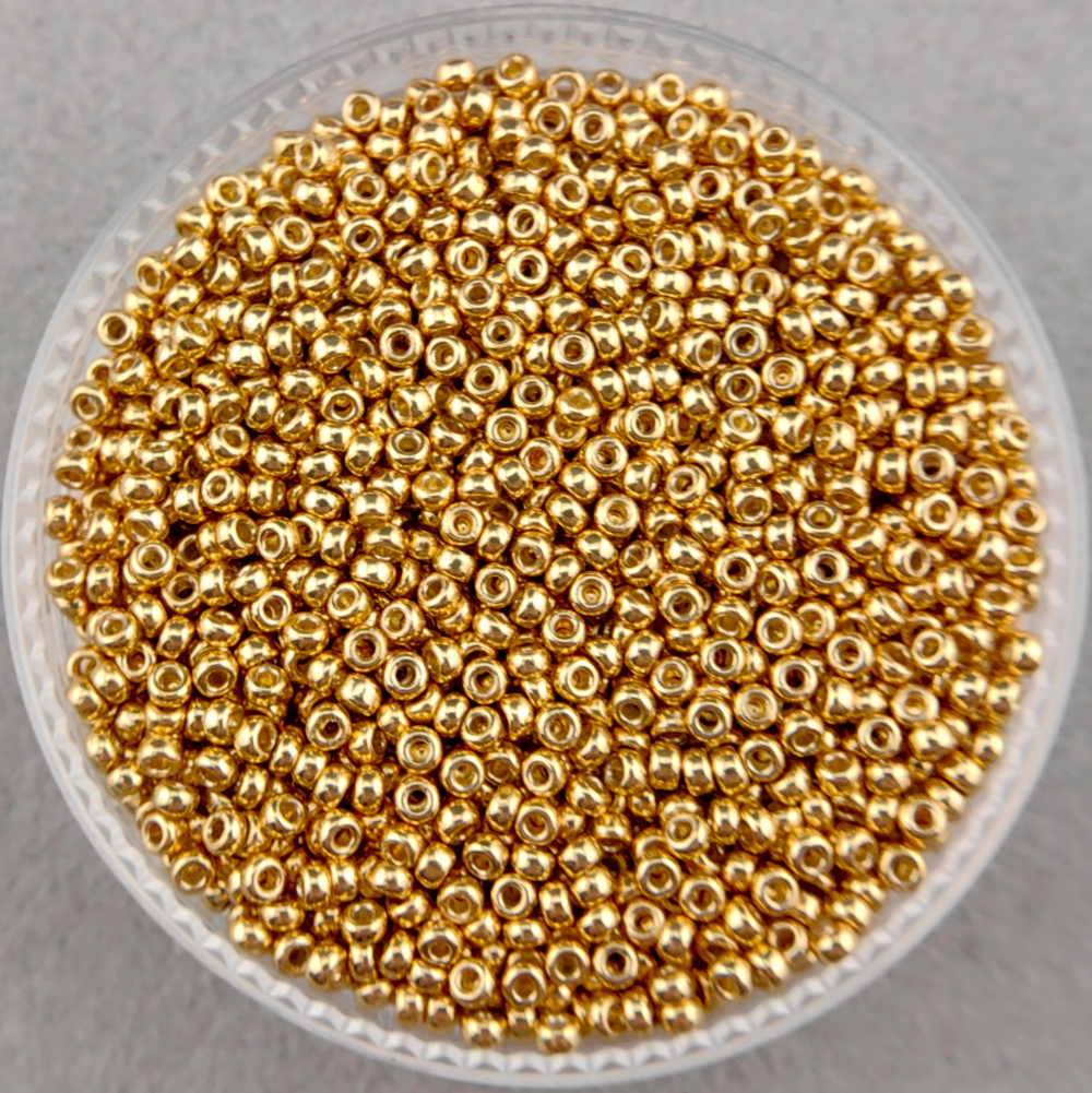 Miyuki Round #4202 (гальванизированный золото со стойким покрытием)