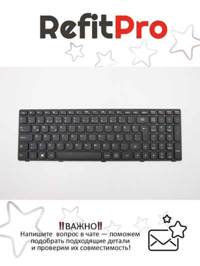 Клавиатура для Ноутбука Lenovo G500 / G700 турецкая, черная (25210955)
