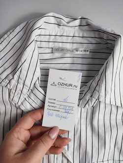 Рубашка Gee Jay стильная для девочек 10-11 лет