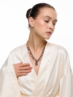 Колье "Knot petrol rice" Silver