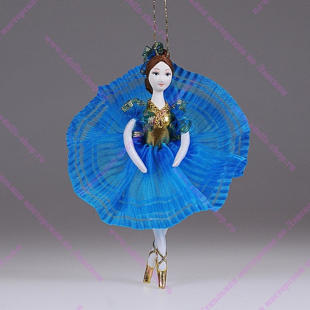 Ёлочная игрушка Балерина цветная