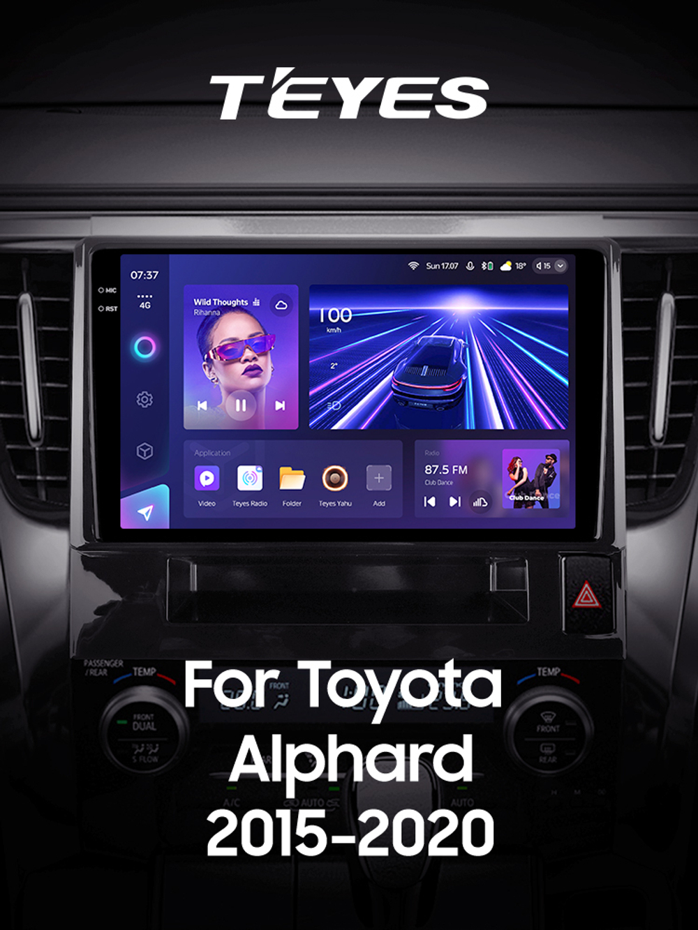 Teyes CC3 2K 10,2"для Toyota Alphard 2015-2020