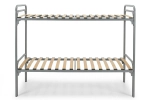 Кровать металлическая 2 яруса 800х1900 с ламелями двойные ножки Х+