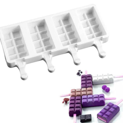 Форма силиконовая  «Эскимо Плитка», 4 ячейки