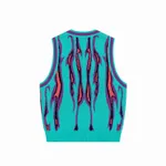 Жилет Ymkashix Вязаный Hellcome бирюзовый