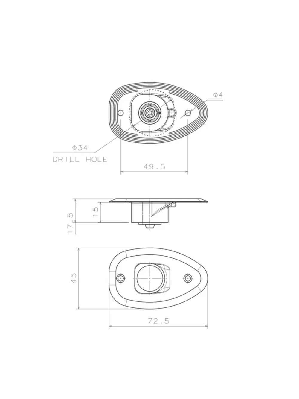 Огни ходовые LED MICRO, комплект (74358)