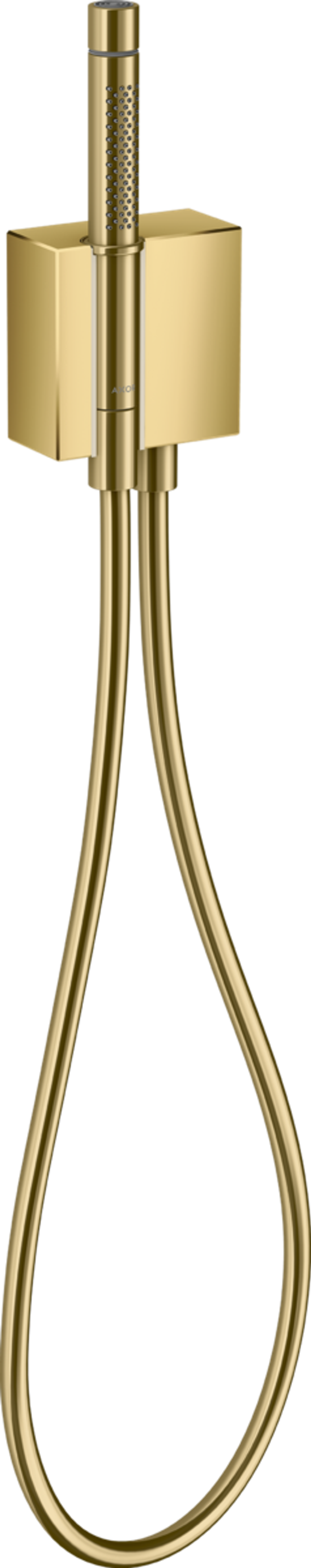 Porter-набор, с ручным душем 2jet и душевым шлангом AXOR Edge, полированное золото