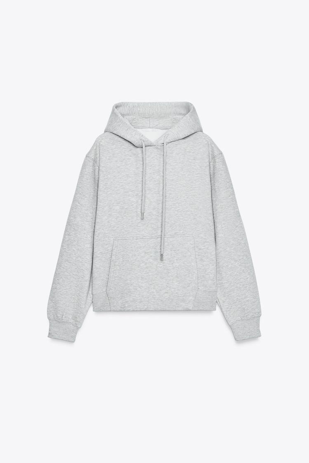 ZARA БАЗОВОЕ ХУДИ, СЕРЫЙ МЕЛАНЖ