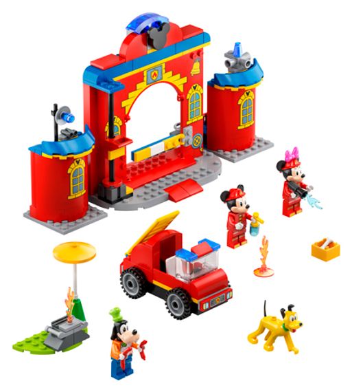 Lego konstruktor Disney Mickey & Friends Fire Truck & Station
