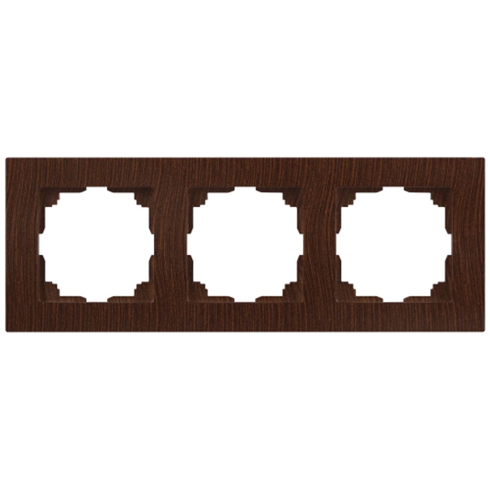 Рамка для розеток и выключателей Intro Accent 6-503-10 на 3 поста, СУ, венге | Intro