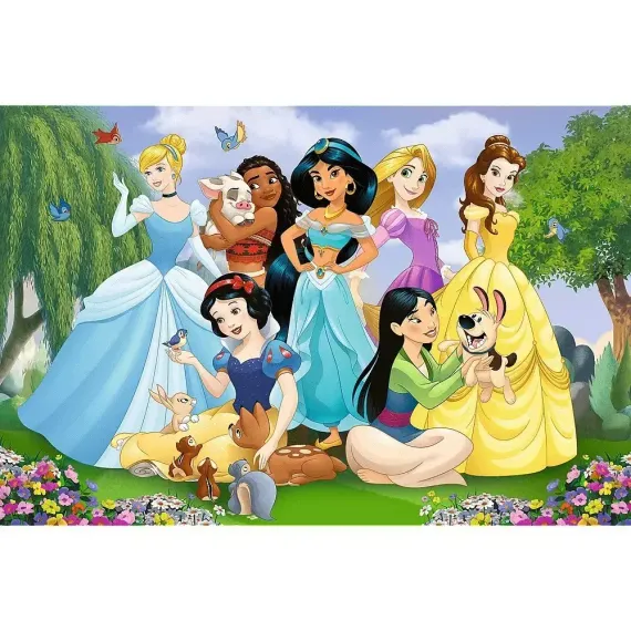 Puzzle - "104 XL" - Princesses in the garden / Disney Princess