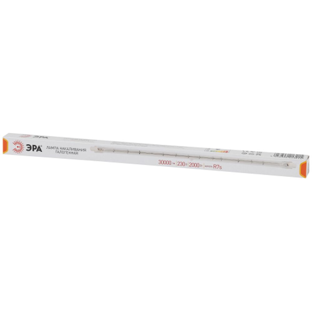 Лампа галогенная ЭРА J333-2000W-R7s-230V 2000Вт трубка теплый белый свет R7s | Лампы галогенные Линейные (R7s)