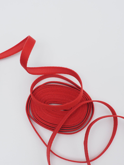 Туннельная лента красная бесшовная ширина 10 мм