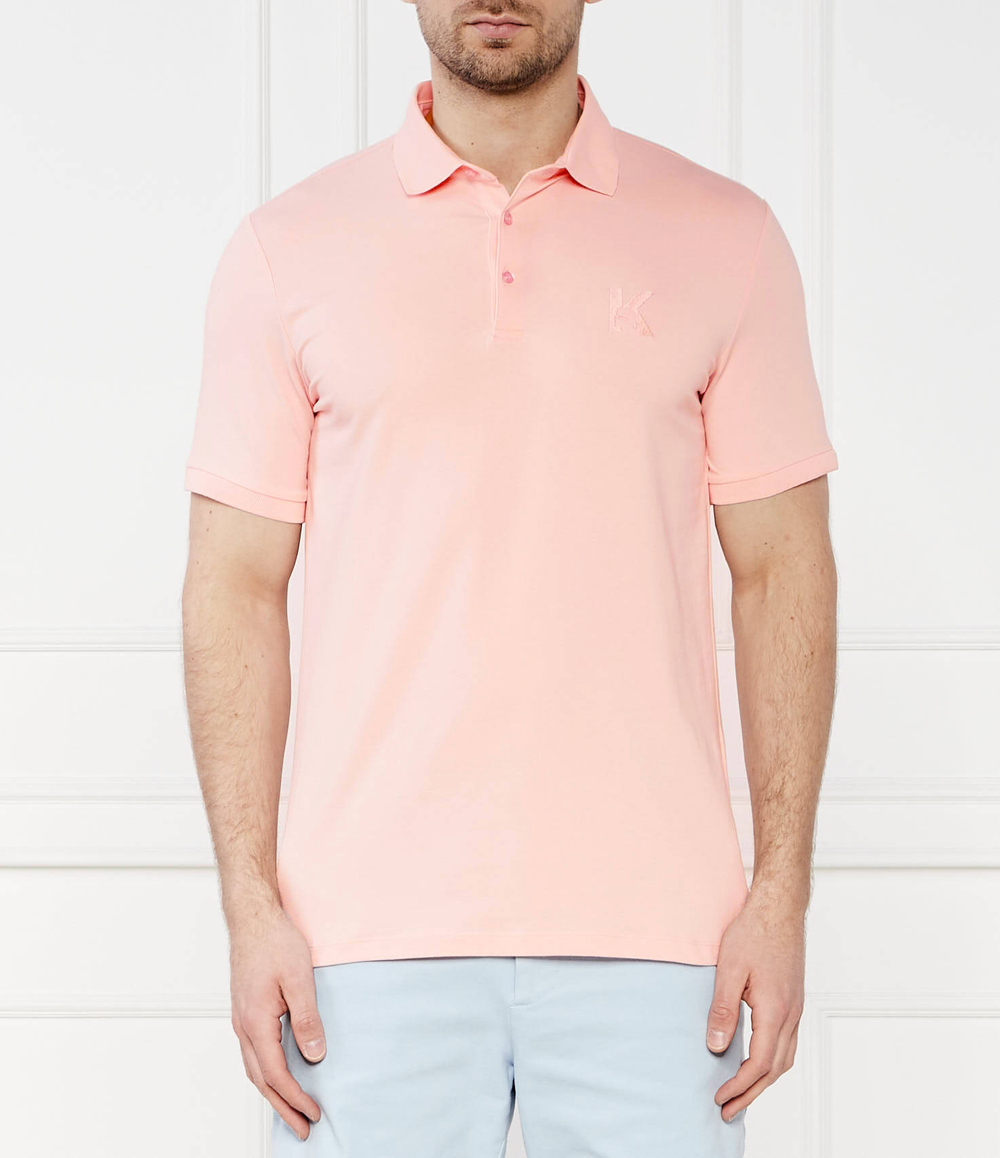 Поло Karl Lagerfeld - пудро-розовый(745890 542221)