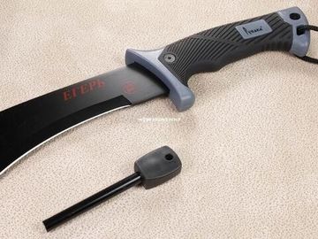 Мачете Рубака Егерь T163 EG туристический  с темляком в чехле с огнивом