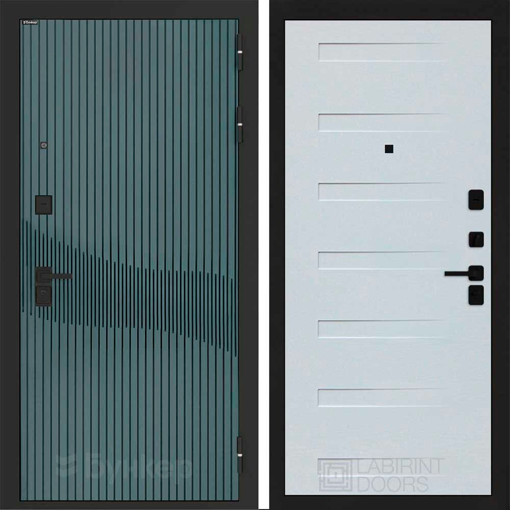 Входная дверь Бункер BN-13 - 14 Дуб кантри белый горизонт