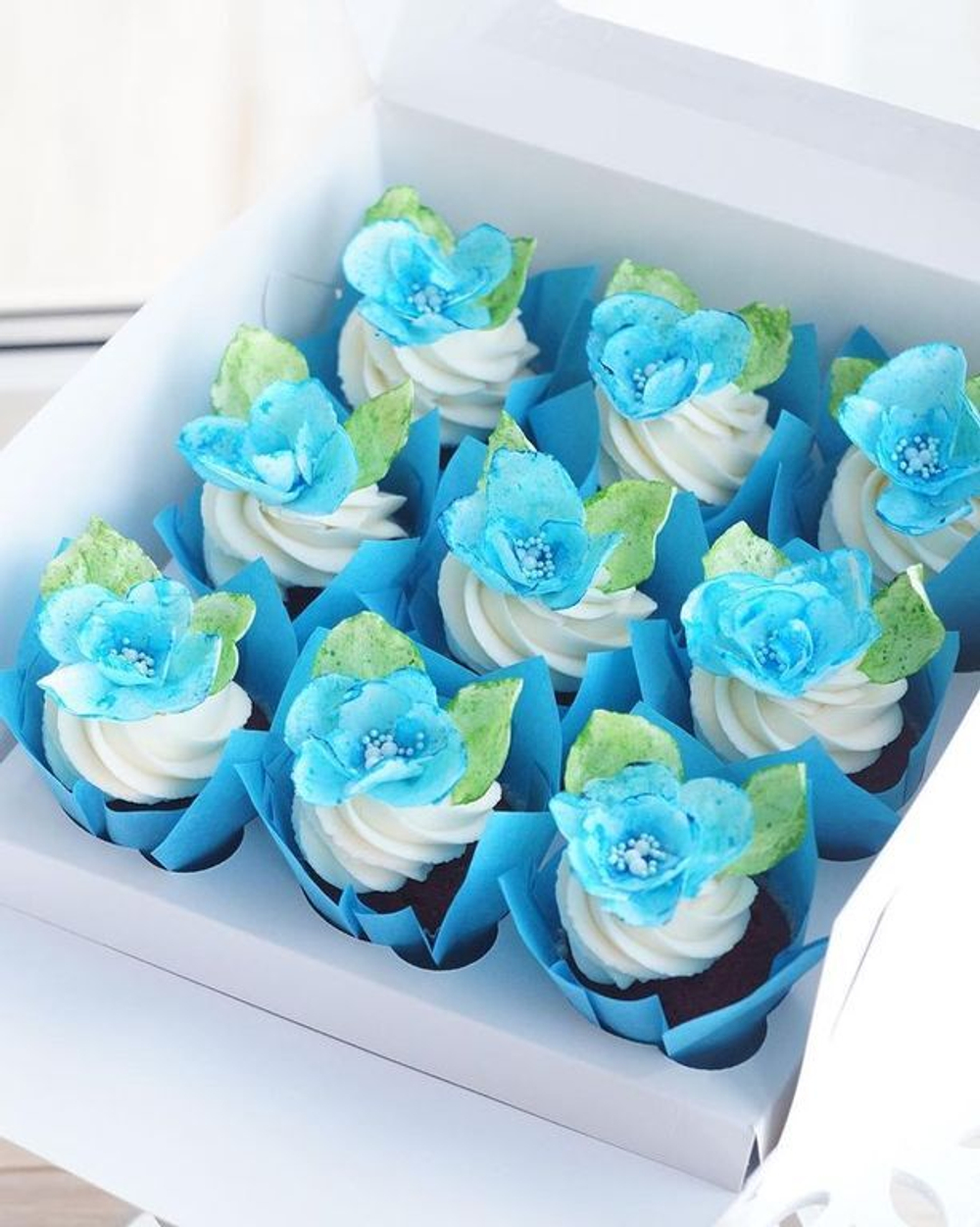 Форма бумажная «Тюльпан», 5х8 см (голубой, 200 штук)