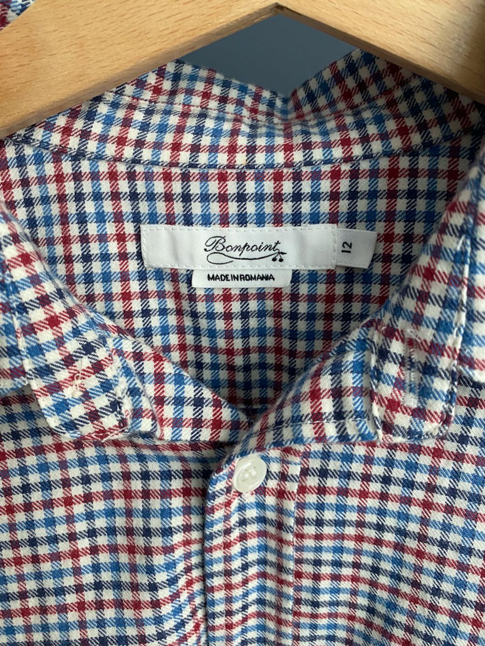 Хлопковая рубашка Bonpoint, 152