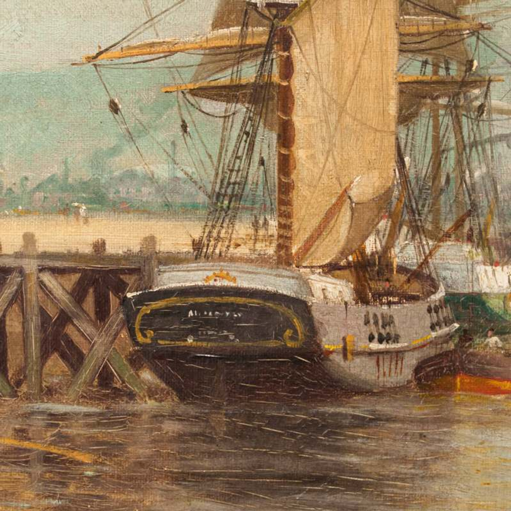 Картина «Bateaux Dans Le Port De Rouen / Лодки в порту Руана»