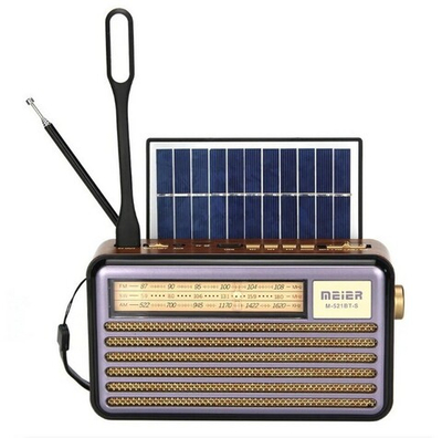 Радиоприемник с MP3 плеером +Solar panel в ретро стиле M-521BT-S