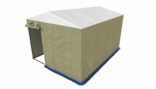 Палатка сварщика МногоТентов 4х3 м. (Стены брезент ОП/крыша ткань ПВХ).