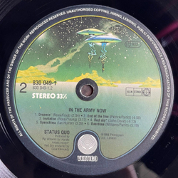 Винтажная виниловая пластинка LP Status Quo In The Army Now (Holland 1986) End Of The Line