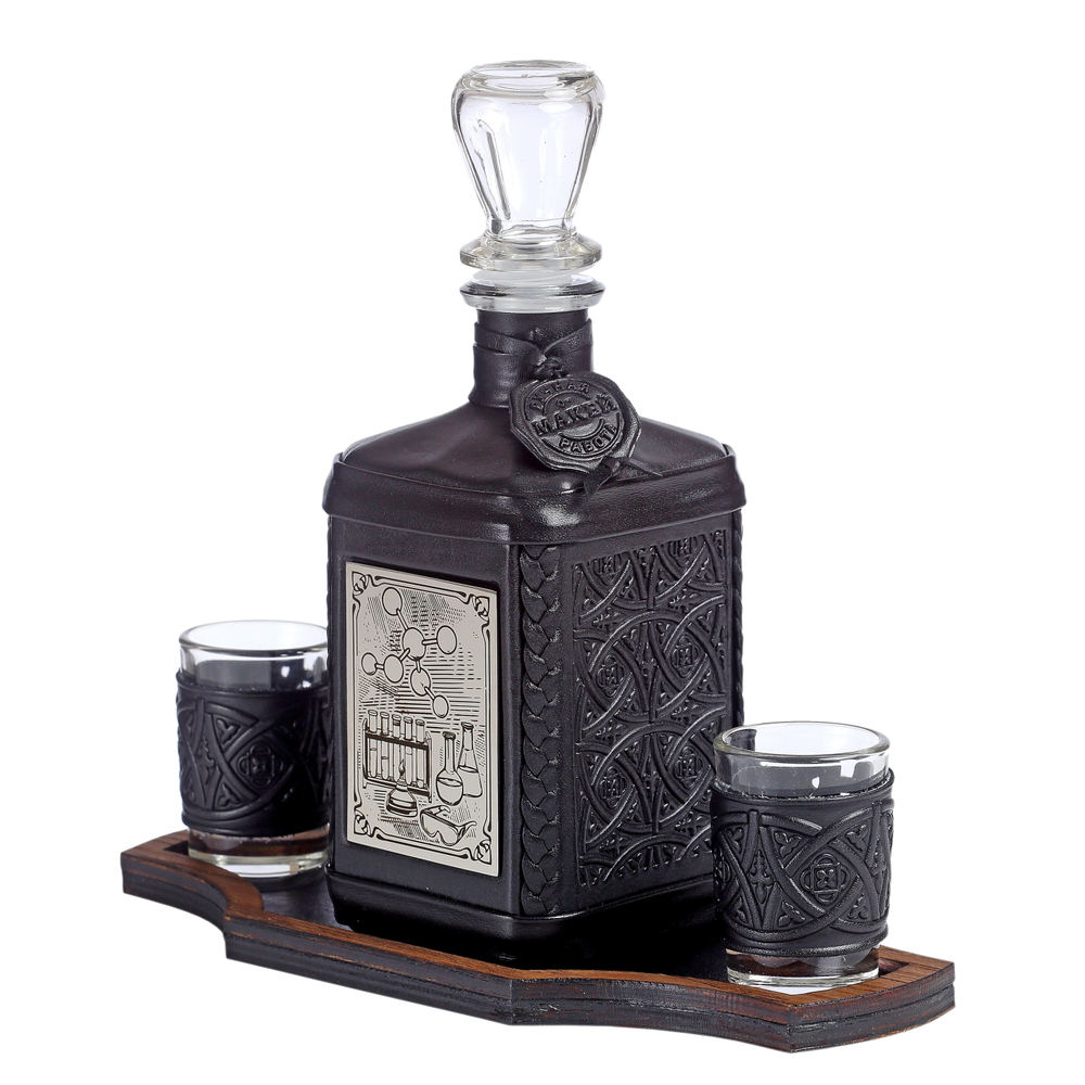 Графин «Химику-2» с накладкой покрытой никелем