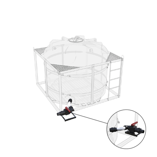 Комплект слива с краном G3 на одну емкость TR ЭкоПром(2,3кг;) - арт.557422