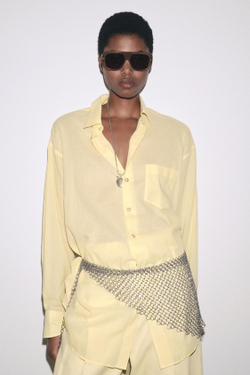 ZARA МЕТАЛЛИЧЕСКИЙ РЕМЕНЬ-СЕТКА, СЕРЕБРИСТЫЙ