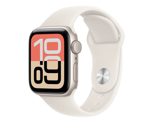 Умные часы Apple Watch SE 3, 44 mm, Starlight Aluminum Starlight Sport Band M/L