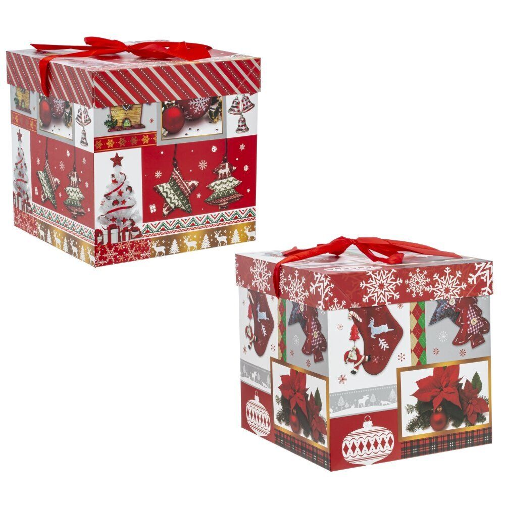 GAEM Коробка подарочная (бумага, плотность 350г/м2), L22 W22 H22 см, 2в.