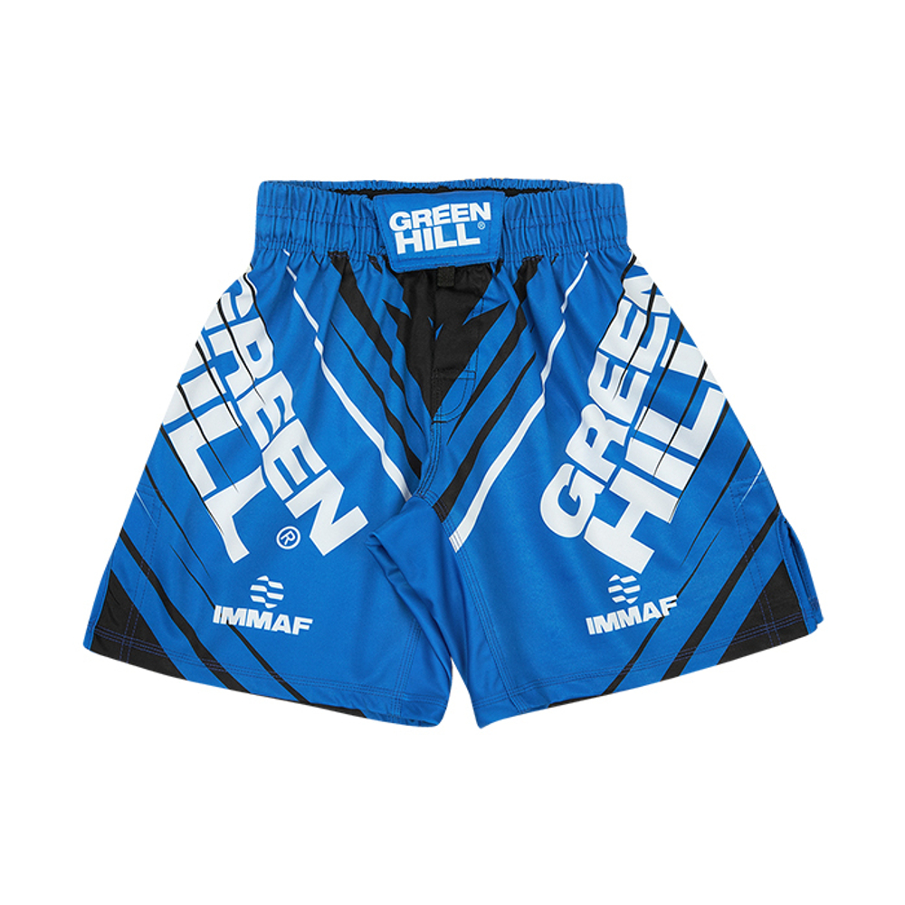 MMI-4022w Шорты MMA SHORT IMMAF approved женские черно-синие