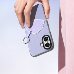 Чехол фиолетового цвета (Shell Edition) для iPhone 17, серия Luvy Series Case (со съемным ремешком) от Dux Ducis