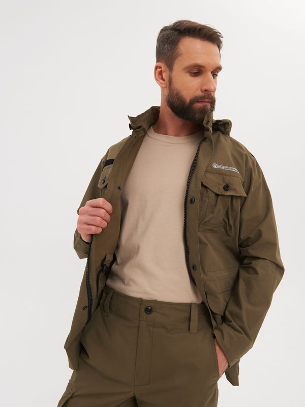 Костюм летний Крафт ткань Ravena Peach Wash цвет Олива