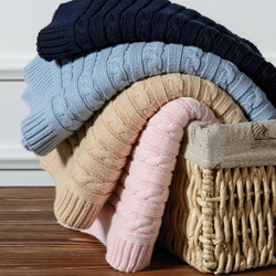 Плед детский вязанный 90x90 Casual Avenue Elie бежевый фото