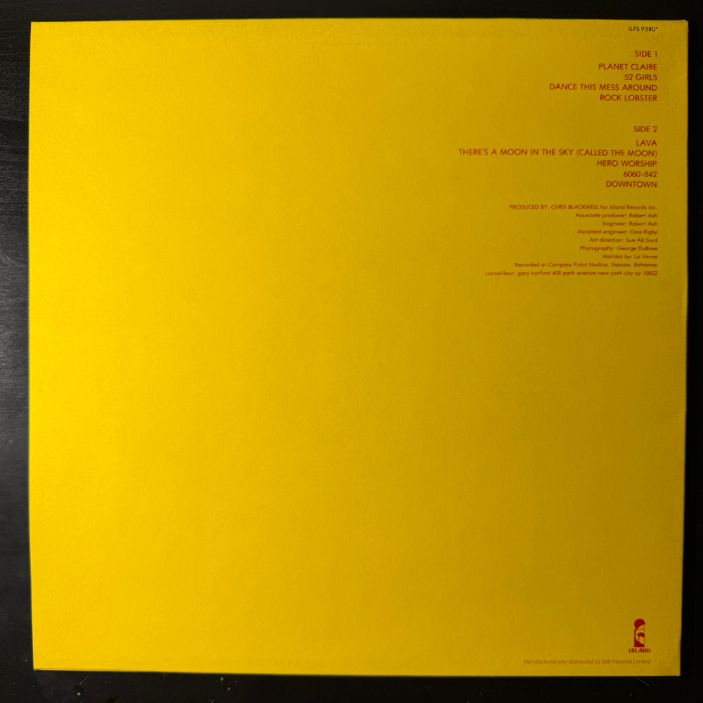 The B-52's ‎– The B-52's (Англия 1986г.)